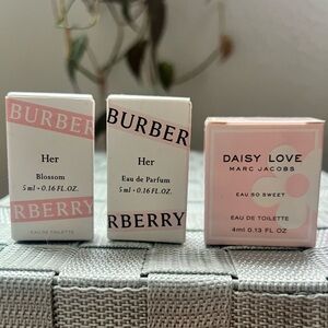 Mini Burberry and Marc Jacob’s fragrance lot